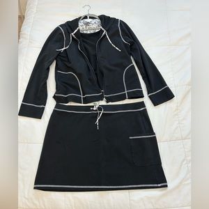 The Loft set jacket, skirt, capri pants